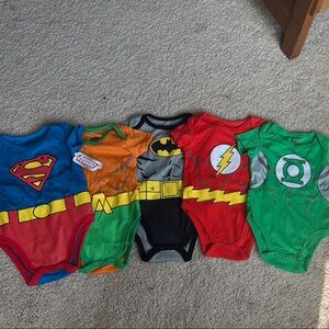 Justice League Superhero Onesie set